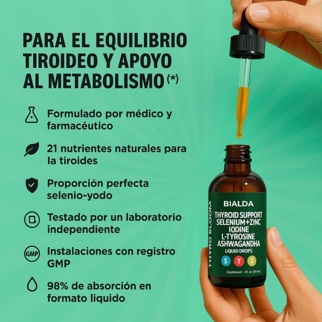 Bialda Gotas para el apoyo tiroideo