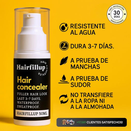 Hairfillup Corrector Capilar Negro 50 ml